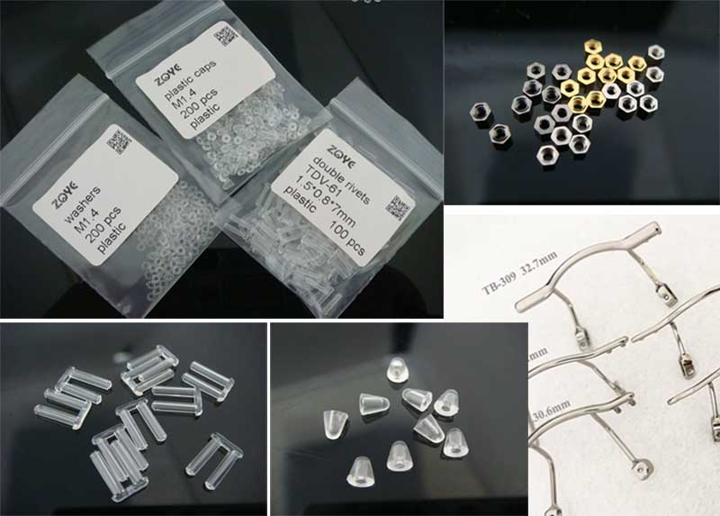 parts for rimless frame