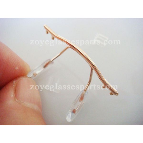 clip on bridge for rimless eyewear with nose pads ZOYE Eyeglass