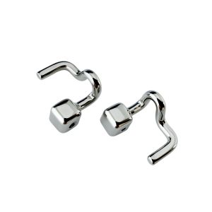 Classic pad arms for metal eyeglass frame silver with silicone nose pads 