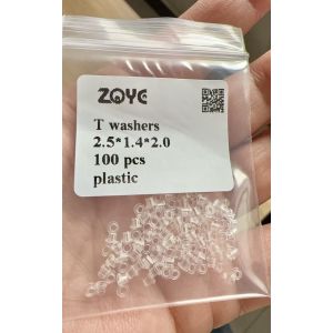 Plastic T washers for rimless frame 2.5*1.4*2.0