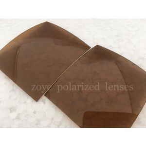 polarized lense light brown color for sunglasses UV400 55*65mm 4 base 2 base
