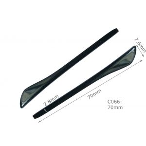 black arm covers for eyeglass frame 65mm length with 1.4mm round hole