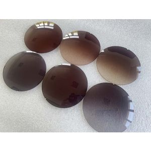 CR39 lenses non polarized for sunglasses  71mm brown grey colors 