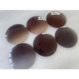 CR39 lenses non polarized for sunglasses  71mm brown grey colors 