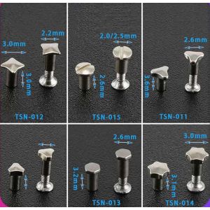 decorative screws for eyeglass frame stars triangle square hex round shapes etc stainless steel