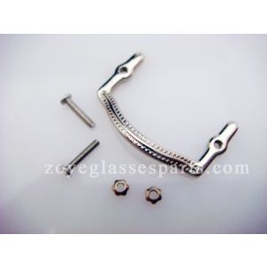 eyeglass bridge for plastic wood eyeglass silver color with screws nuts