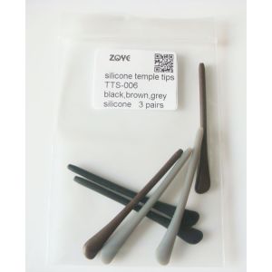 silicone temple tips black brown grey for replacement round hole 1.2mm -1.6mm square holes