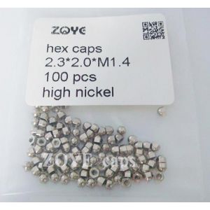 hex caps M1.4 for rimless eyewear,100 pieces pack.
