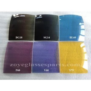 gradual smoke brown polarized lens 55*65cm UV400 FDA for sunglasses