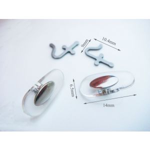 stainless steel pad arms compatible with rayban frames 13mm nose pads