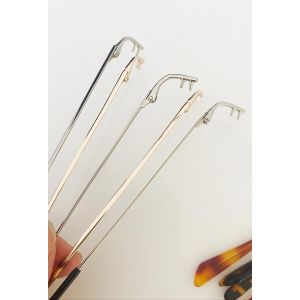 glasses arms for rimless frame stainless steel , silver and gold colors
