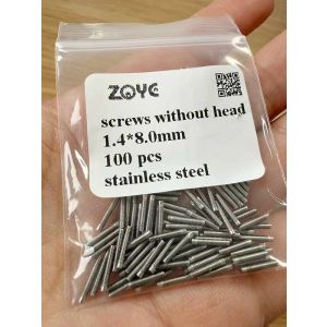steel screws without head for rimless frame M1.4*8.0