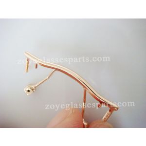 gold screw on nose bridges for optical frame TB-176 for 18-21mm bridge