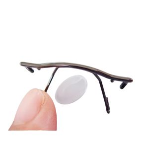 bridge 16-20mm for rimless frame stainless steel, screw on, with nose pads, silver,gold gun colors available.
