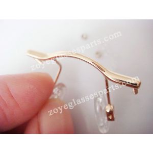 gold eyewear bridge repair parts for rimless frame TB-299 gold