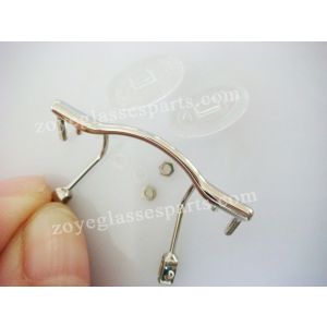 spectacle bridge repairing parts for rimless frame TB-299 silver