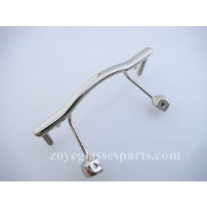 silver screw on nose bridge for  rimless optical frame TB-311 silver with nose pads screws etc