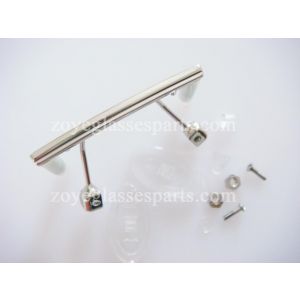 silver screw on nose bridges for  rimless optical frame TB-886