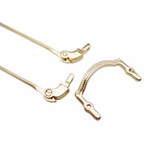 parts for making your own eyeglass frame, gold temple and bridges