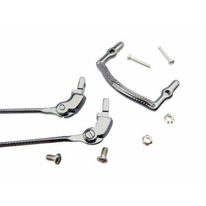 gun color eyeglass parts for bridges and temples for DIY eyeglass frame