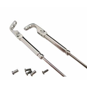 arms for nylon wood glasses frame stainless steel, silver gold gun colors with acetate arm sleeve