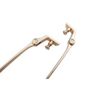 stainless temples for plastic wood frames TC-011 gold color screw on with acetate temple tips 153mm length