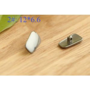 titanium nose pads rectangle square shape 12mmm, silver,gold,gun color available, screw on or click on types.