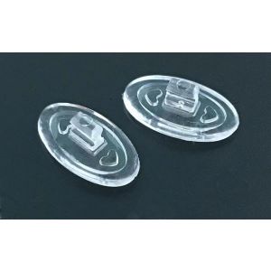 push on click on silicone nose pads replacement 13mm,15mm oval symmetrical