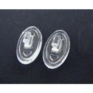 oval symmetrical nose pads 13.5mm screw on and click on push on