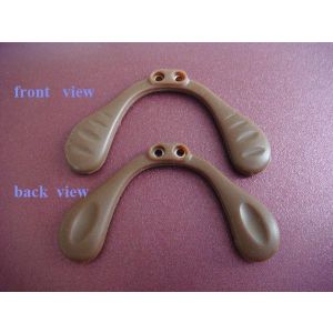 brown silicone eyeglass nose bridge adjustable for eyewear frame