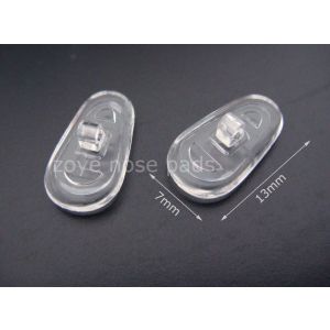 13mm screw on oval symmetrical silicone nose pads for replacement 