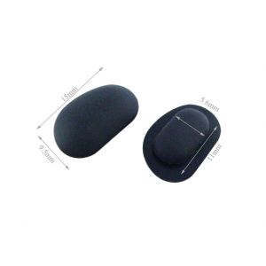 black nose pads made of silicone 15mm slide on for aluminum sunglasses