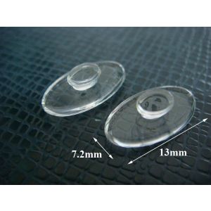 slide on silicone  nose pads oval shape 13mm size for replacement