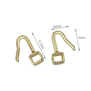 silver gold pad arms for metal frames 9.7mm screw on with silicone nose pads
