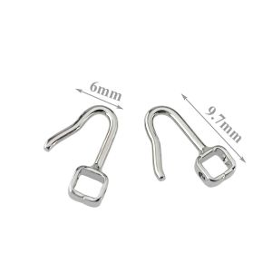 silver gold pad arms for metal frames 9.7mm screw on with silicone nose pads
