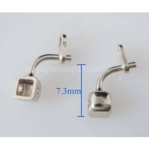 nose pad arm for plastic wood aluminum eyeglass frame,installed by screw on 