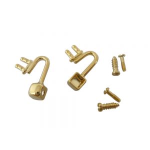 nose pads support for plastic eyeglass frame gold color with screws 