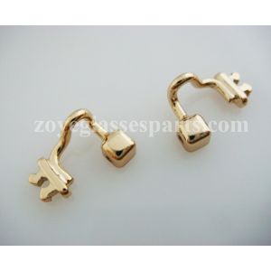 rose gold colored nose pad arm for plastic wood TR-90 eyeglass frames