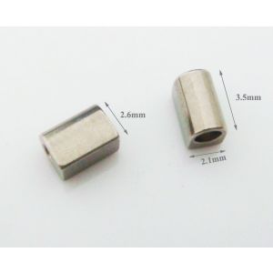 eyeglass rim locks high nickel 2.1*2.6mm, 3.5mm length