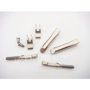 eyeglass spring hinges solder on for metal temples 2.6mm