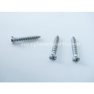 point end self-tapping screws for plastic eyewear frame 8.0mm length point ended