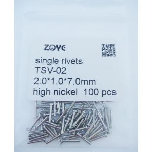 metal rivet for eyeglass frame or hinges 1.0*7.0mm