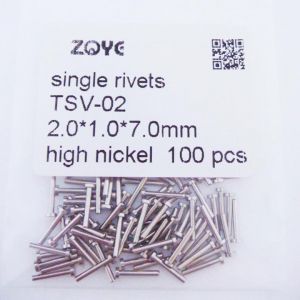 metal rivet for eyeglass frame or hinges 1.0*7.0mm
