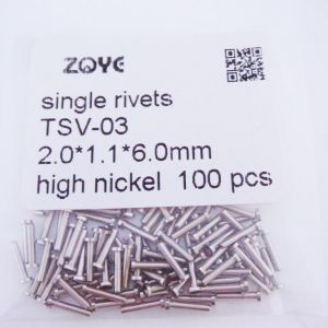single rivets for eyeglass 1.1*6.0mm 