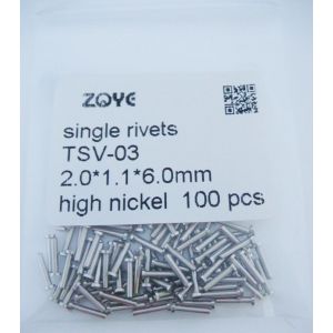 single rivets for eyeglass 1.1*6.0mm 