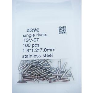 metal rivets for eyeglass 1.2*7.0mm