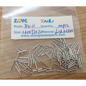 1.0mm diameter,7mm length single pin for eyeglass frame TSV-11