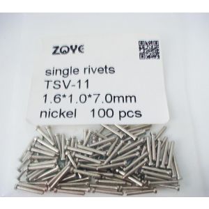 single rivets for eyeglass frame TSV-11,1.0mm diameter,7mm length.