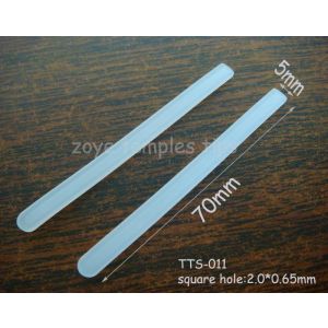 silicone temple tips 70mm square hole 2.0*0.65mm for eyeglass arms.