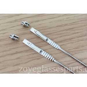 3.5mm wide wire cores with 2.6mm spring hinges for acetate eyeglass temple